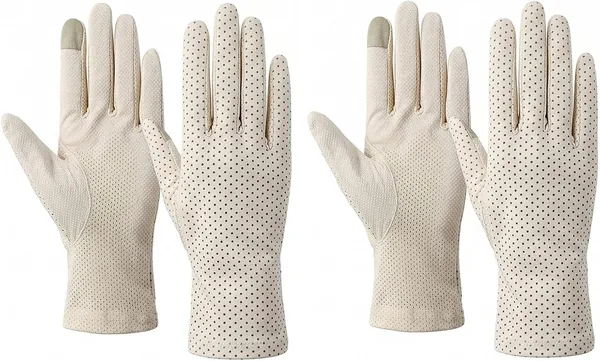 ECVV Women Sun Protective Gloves - UV Protection, Touchscreen, for Driving & Cycling