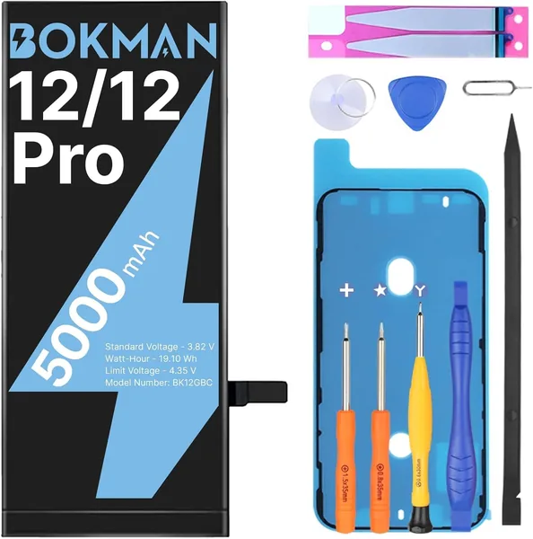 Batterie Bokman pour iPhone 12 - 5000mAh - Meilleur prix