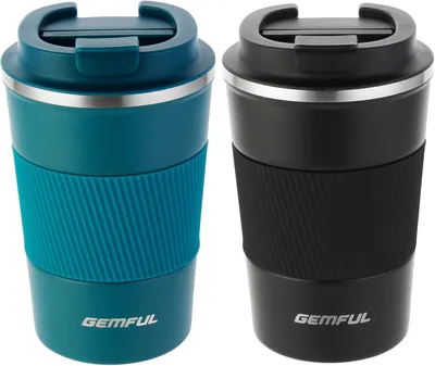 GEMFUL Travel Coffee Mug 2 Pack Best Deal