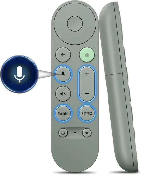 Vervanging voor Google Chromecast Afstandsbediening, voor Chromecast met Google TV Afstand 4K/HD & Google TV Streamer 4K (alleen voor Sneeuw Wit)