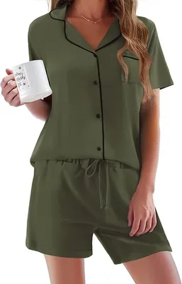 Ekouaer Women's Short Sleeve Pajamas Set - Best Deal