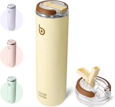Bouteille Isolée en Acier Inoxydable Bottle Bottle de 750 ml avec Couvercle | Lemon Fizz