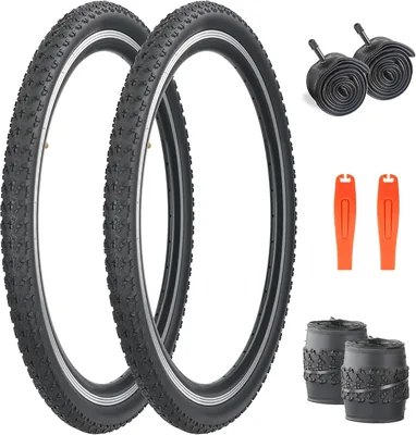 ZUKKA 2-pack cykeldäck 20/24/26 tum med lang 2-pack för MTB, bäst pris