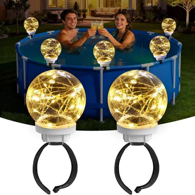 Luces Piscina Solar DeepBling, Iluminación LED Flotante 2 en 1 con 3 Modos para Piscinas Elevadas - 58% Descuento
