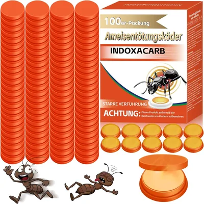 Tiezeeu Pack mit 100 Küchen-Gel-Anten für Innen- und Außenbereich, langanhaltend und wirksam (Orange) - Best Deal