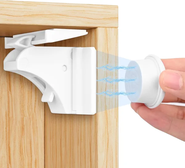 Blocca Cassetti per Bambini Magnetici 10 Serrature 2 Chiavi