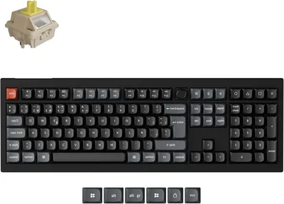 Keychron V6 Ultra 8K Teclado Mecánico Inalámbrico Personalizado con Knob, 2.4 GHz/Bluetooth 5.3/con Cable, 660h Batería, Retráctil - Mejor Oferta