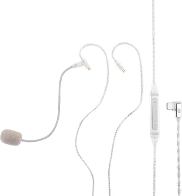 HIFIXAUDIO Kiwi Ears S-Link Tipo-C Cable IEM con DAC y DSP, micrófono dual (desmontable + en línea)