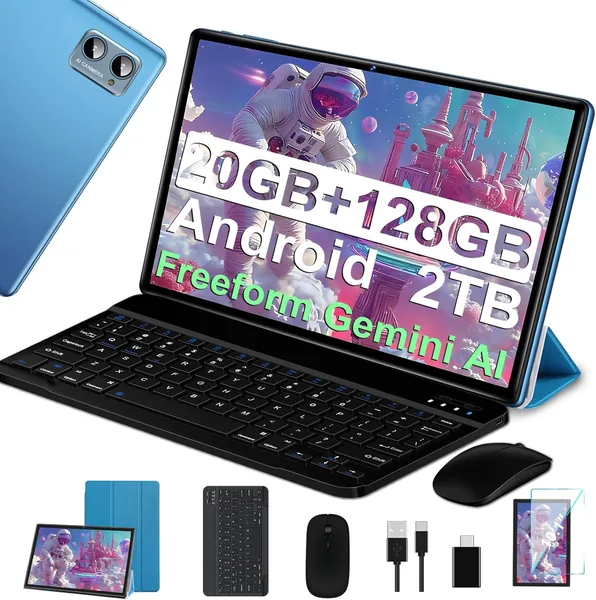 Tablette SUAAT 10 Pouces Octa Core 20Go RAM + 128Go ROM (2To TF) 5G WiFi FHD GMS Bluetooth 5.0 - 55% Off