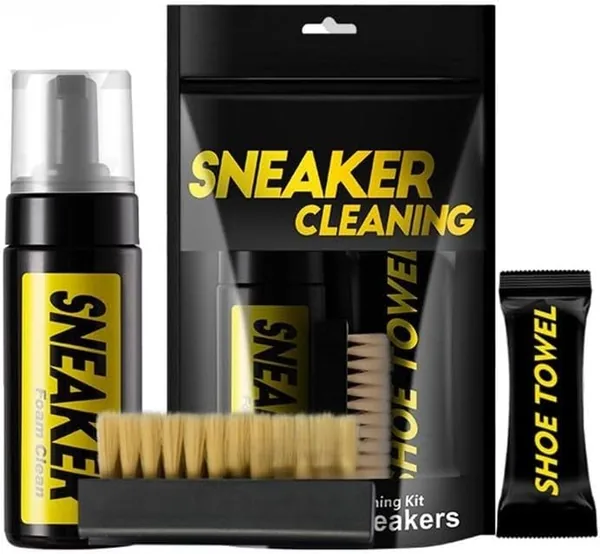 Sneaker Cleaning Kit with Foam Cleaner, Brush and Shoe Towel Best Deal