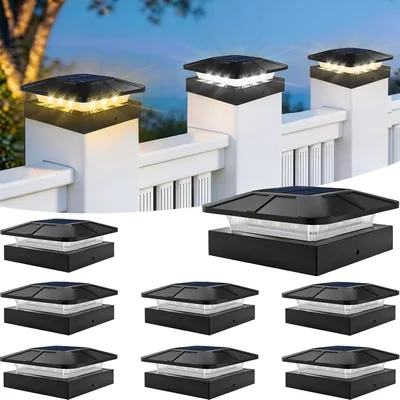 ROMANJOY 4x4 Solar Post Cap Lights Best Deal