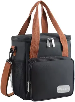Insulated Waterproof Lunch Cooler Bag - Black (38% Off)