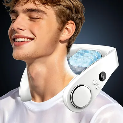 Cooling Neck Fan 10% Off - Bladeless Rechargeable