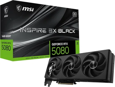 MSI GeForce RTX 5080 16G Inspire 3X OC Black