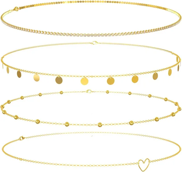 TGIYK Metal Waist Chains for Women - Adjustable Belly Jewelry Waist Chain Set, 59% Off