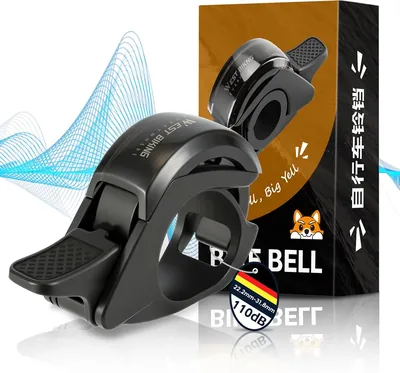 CHIMONA Fahrradglocke, 110 dB scharfer Fahrradklang, Robustes Straßenfahrrad-Bell für 22.2-31.8 mm Lenker