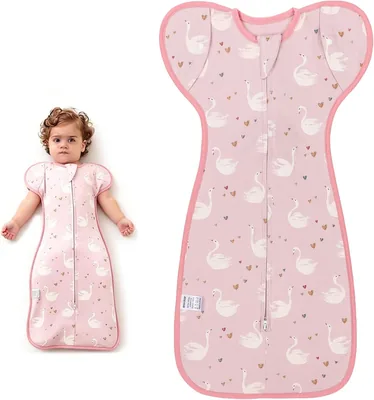 Baby Sleep Sack with Arms - 2-Way Zipper Swaddle, Ultra-Soft for Newborns (6-9 Months)