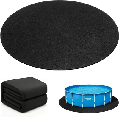SGZIOO Utomhus Poolunderlag, 366 cm Rund, Golvskydd och Vattenabsorberande, Vikbart Bubbelpoolunderlag, Poolmattor - Best Price