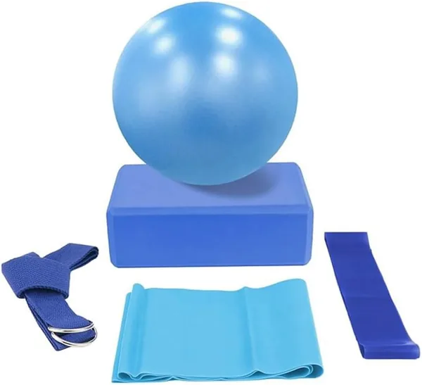 5-Piece Yoga Set Blue Best Deal
