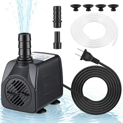 Mini Bomba Sumergible 600L/H 10W Silenciosa, 4 Ventosas, Manguera 1M, Alta Eficiencia para Peceras