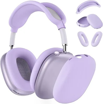 حالة السيليكون لتغطية سماعات AirPods Max، غطاء لبطانات الأذن/أكواب الأذن/غطاء الحزام لسماعات AirPods Max (2026/2024/2022)