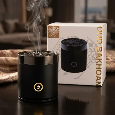 Portable Electric Bakhoor Burner - Premium Arabic Aroma Diffuser, Cordless & Rechargeable Design