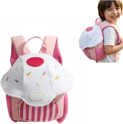 Kids Backpack Mushroom Design for Preschoolers