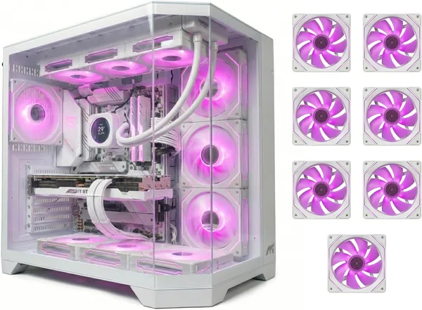 Tortox Prism Core Triple Glass ATX/M-ATX/ITX Gaming PC Case