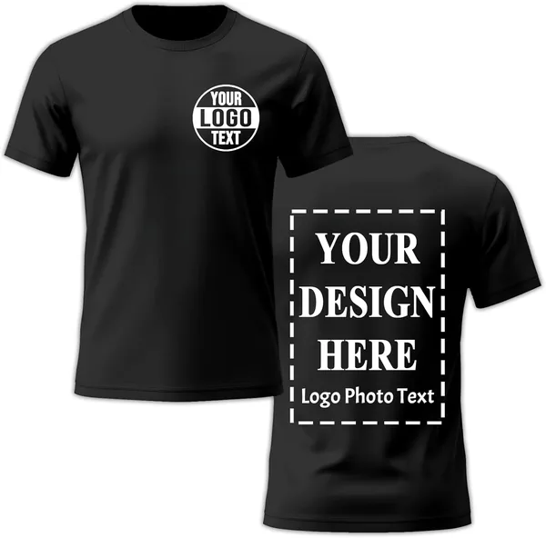 Custom T Shirts Personalized Tshirts with Your Logo Photo Text Design Your Own Custom Shirts for Men Women Unisex