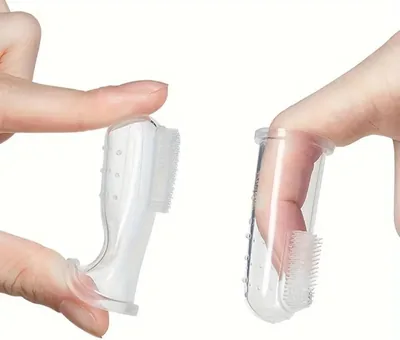 Baby Silicone Finger Toothbrush - Safe BPA-Free Gum Care