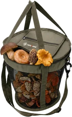 Cesto Funghi RUNAFLAMA 15.5L - Mesh Riposante e Pieghevole