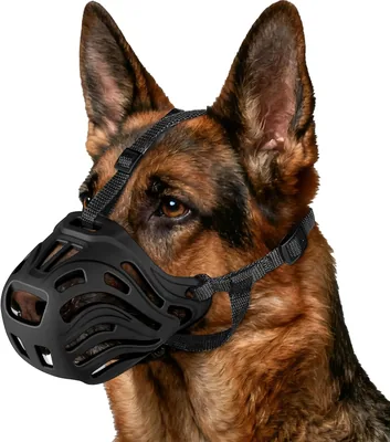 Soft Breathable Dog Muzzle - Prevents Chewing Basket Muzzle Best Deal
