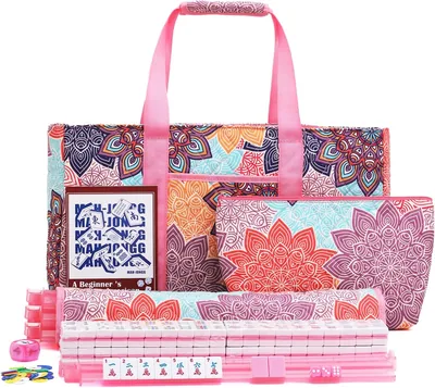 Kyerlish American Mahjong Tile Set - 166 Tiles, Carrying Bag, Racks - Best Deal