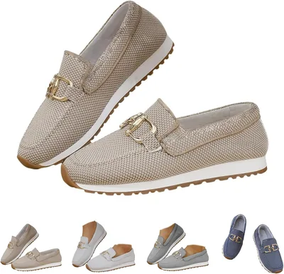 Zapatos Tipo Mocasín Ortopédicos Casuales para Mujer, Zapatillas Ligeras sin Cordones para Caminar con Soporte para el Arco del Pie - Mejor Oferta