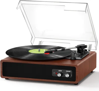 Turntable with Stereo Speakers - 33/45/78 RPM