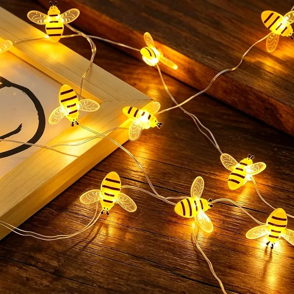 ZingBox Bee Fairy Lights, 2 m 20 LED Bee Fairy Lights