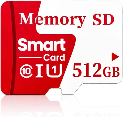 512GB Micro-SD-Karte - Hochgeschwindigkeits-Speicherkarte mit Adapter für Kamera und Smartphone