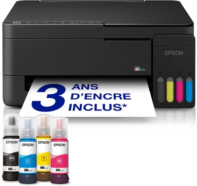 Epson EcoTank ET-2912 | Imprimante A4 Wi-Fi | Scan, Copie, Impression | Compatible AirPrint | Compact | Encre jusqu'à 3 ans