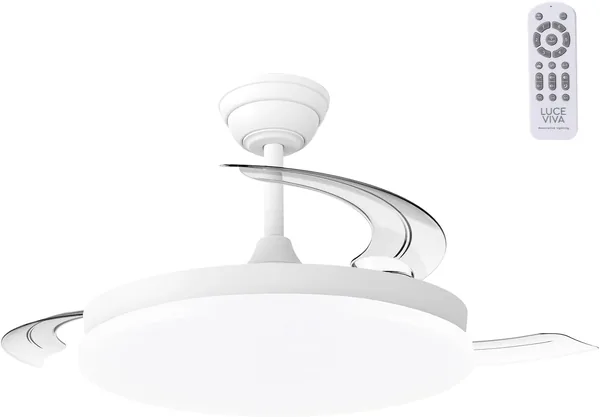 Greenice Marele Ventilador de Techo 106cm | Motor DC 29W | 3 Aspas | Luz LED 48W 5040lm, 3500-6500K | 6 Velocidades | Mando a Distancia | Funci n Verano/Invierno | Blanco