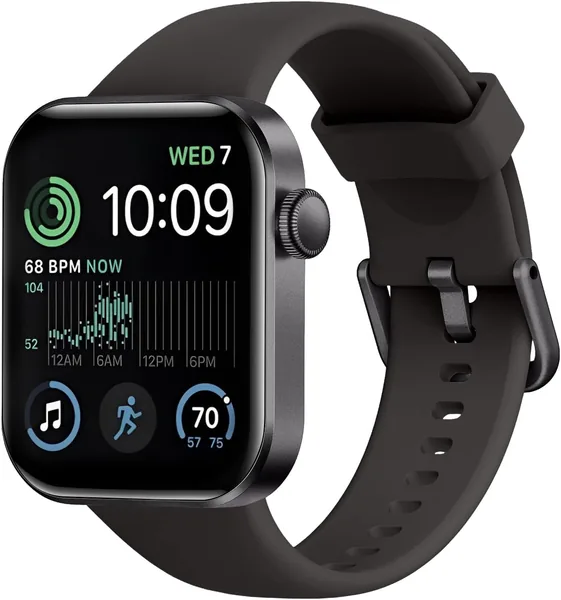 Smart Watch Men Women Dial Call 1.85" Display Fitness Tracker HR Sleep Monitor 147 Sport Modes, 70% Off