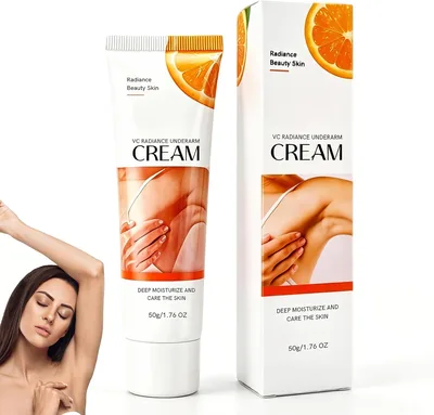 Crema para la Clarificación de las Partes Íntimas y las Axilas 50g para Mujeres con Vitamina C y Extractos Naturales, M