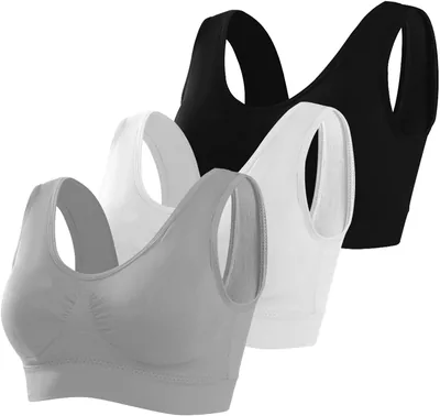 Memoryee Sports Bras 3 Pack Plus Size Women