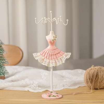 Necklace Holder Organizer Jewelry Display Stand With Model Dress Cute Room Decor GX1JZWFF