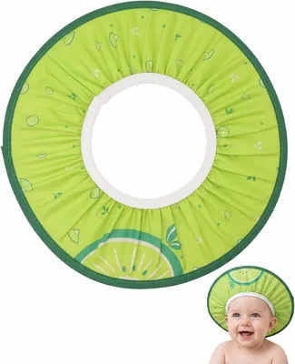 RAMGLYO Bambini Cappello Doccia, 1 Pezzo Verde Regolabile Impermeabile Visiera Protezione Occhi, Anti-Shampoo, Addio Lacrime per Capelli - Miglior Affare