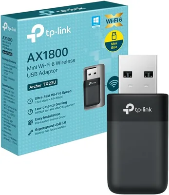 TP-Link Archer TX23U: Scheda di rete Wi-Fi 6 a 2,4 GHz/5 GHz, USB Nano, Dual Band, Driver integrato, USB - Sconto del 20%
