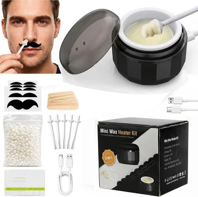 Depilator do nosa z woskiem - Zestaw z mini podgrzewaczem. Najlepsza oferta!