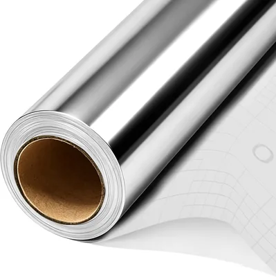 Vinilo Adhesivo Autoadherible, 30.5cm*3m, Plata, Rollo de Vinilo Impermeable para Máquinas de Corte