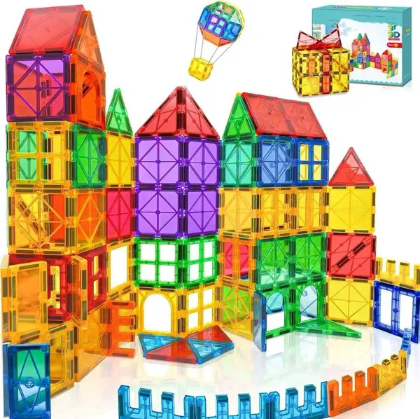 Conjunto de Brinquedos Magn ticos de 60 Pe as