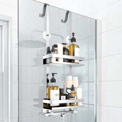 Laimew Scaffale Doccia Pendente, Portasapone per Bagno Senza Foratura, 10% di Sconto