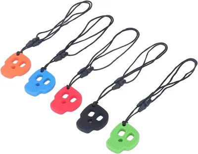 Ycauty 5pcs Skull Shape Silicone Chewy Necklaces - Best Deal